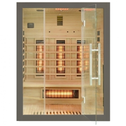 Sauna na podczerwień MO-EA3R GRIGIO 3-osobowa 150x120x190cm