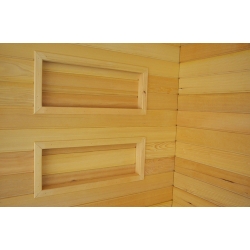 Kabino-sauna sucho-parowa z funkcją hydromasażu LAMEZIA BIAŁA 180x110x223cm LEWA