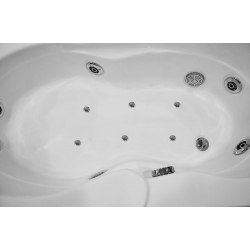 Wanna łazienkowa SPA z hydromasażem MO-0207 1-osobowa 150x92x53 cm LEWA