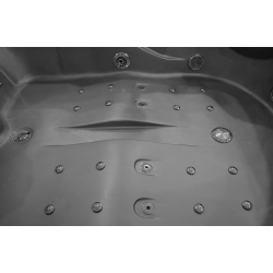Wanna łazienkowa SPA z hydromasażem MO-1631 GRIGIO EXPO 2-osobowa 180x120x54cm LEWA