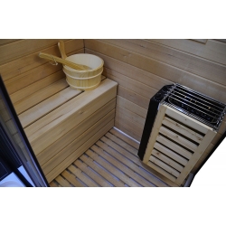 Kabino-sauna sucho-parowa z funkcją hydromasażu MO-1751 PRAWA 180x110x223cm