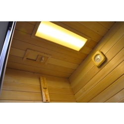 Kabino-sauna sucho-parowa z funkcją hydromasażu MO-1752 CZARNA 180x110x223cm PRAWA